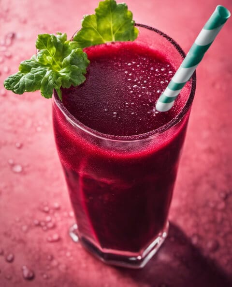 glass of beet juice