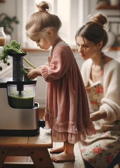 capturing a tender scene in a homely kitchen